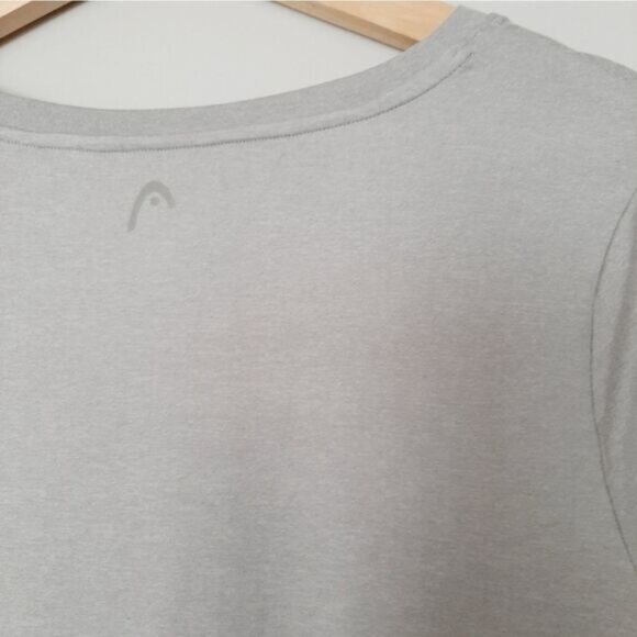 HEAD Athletic Scoop Neck Top Gray Hi-Low Hem Sz M - Picture 9 of 9